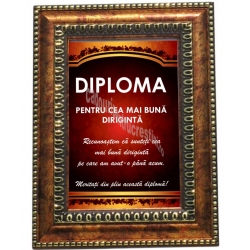 Diploma in rama Pentru cea mai buna Diriginta!